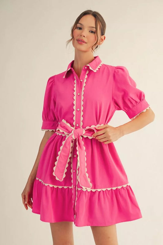 Adey's Scalloped Hem Dress