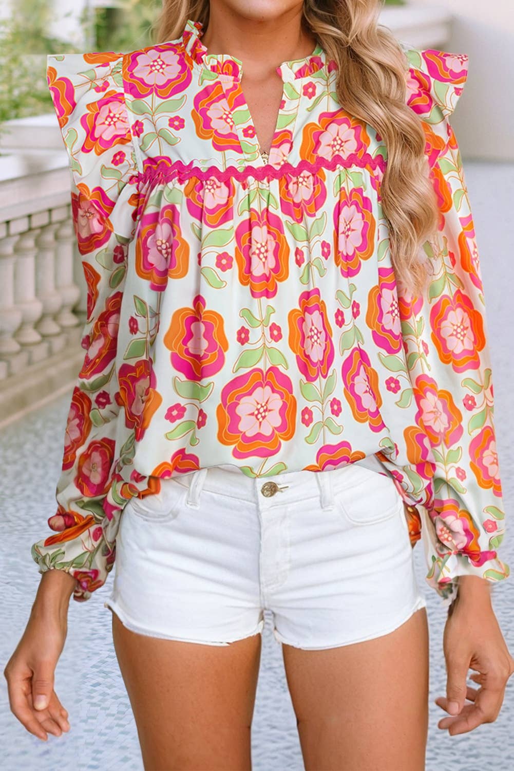 Lorelai's Floral Blouse