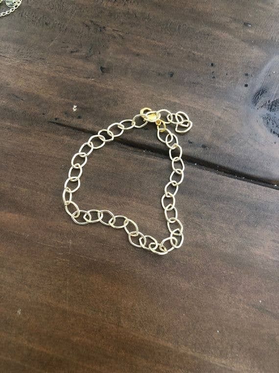 Gold Chain Link Anklet