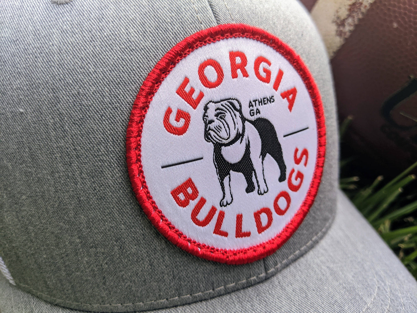 Grey & White Georgia Bulldogs Trucker Hat