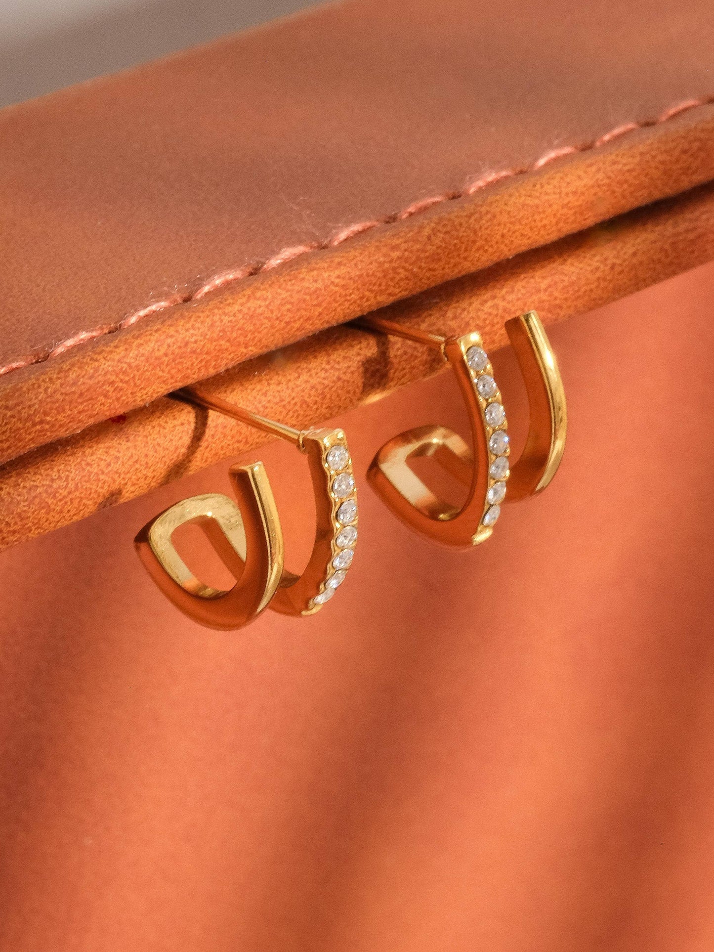 Dulce Double Hoop Stud