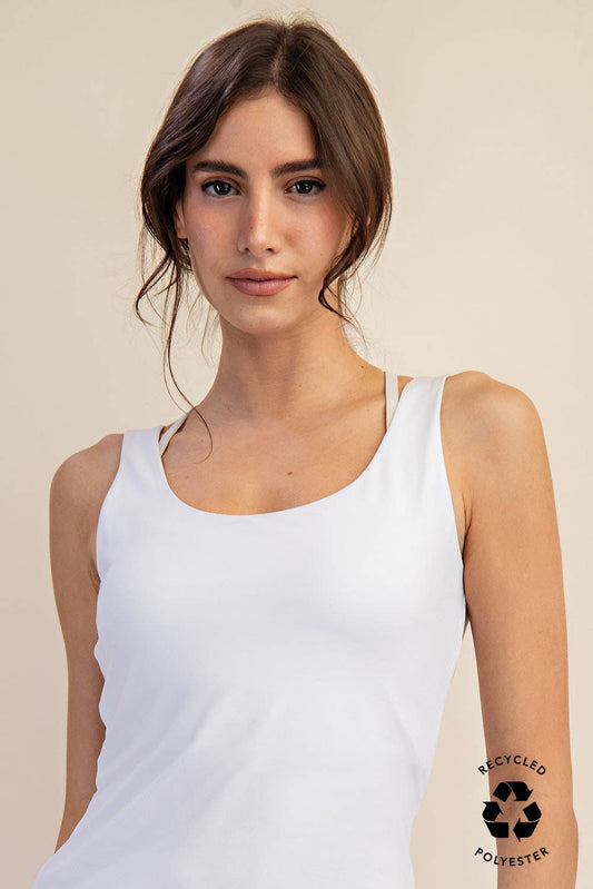 Butter Soft Tank, White