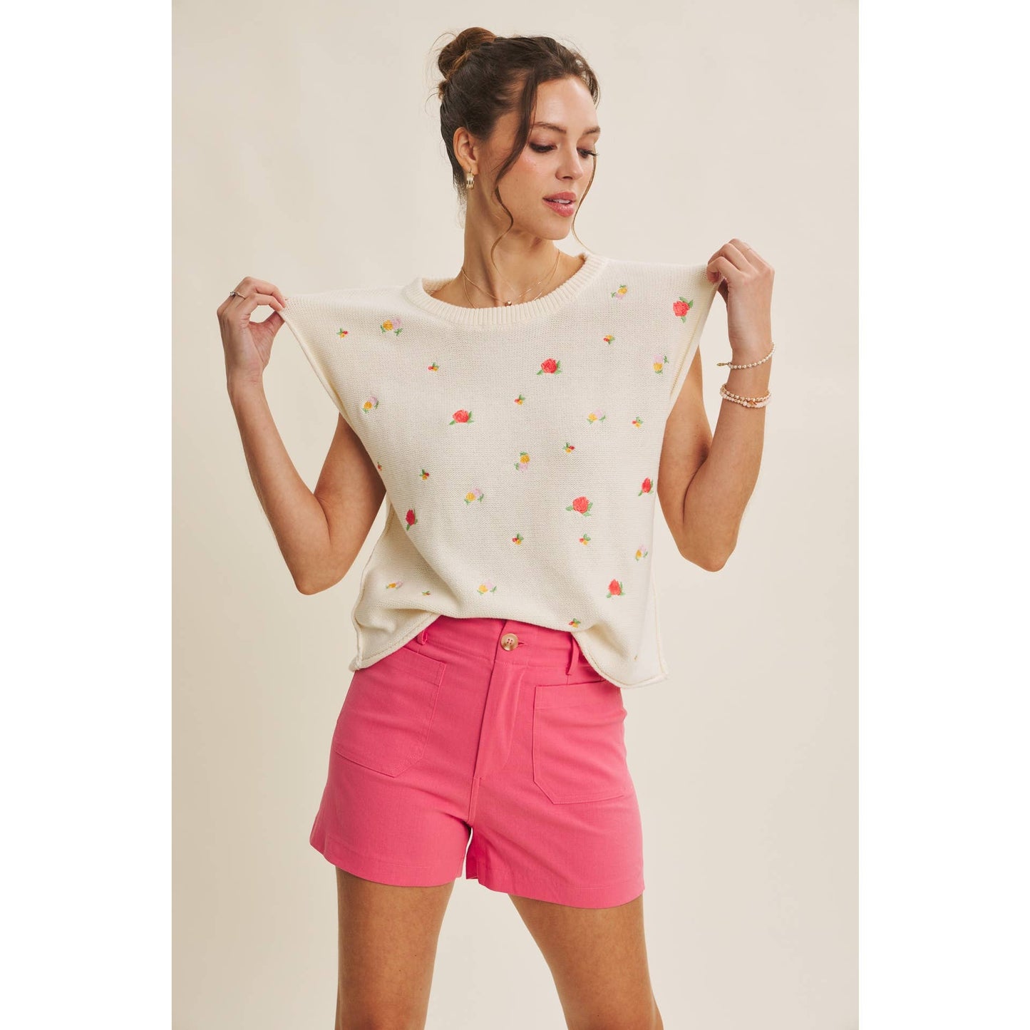 Floral Embroidered Sweater
