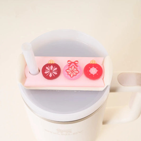 Merry Ornaments Tumbler Lid Tag