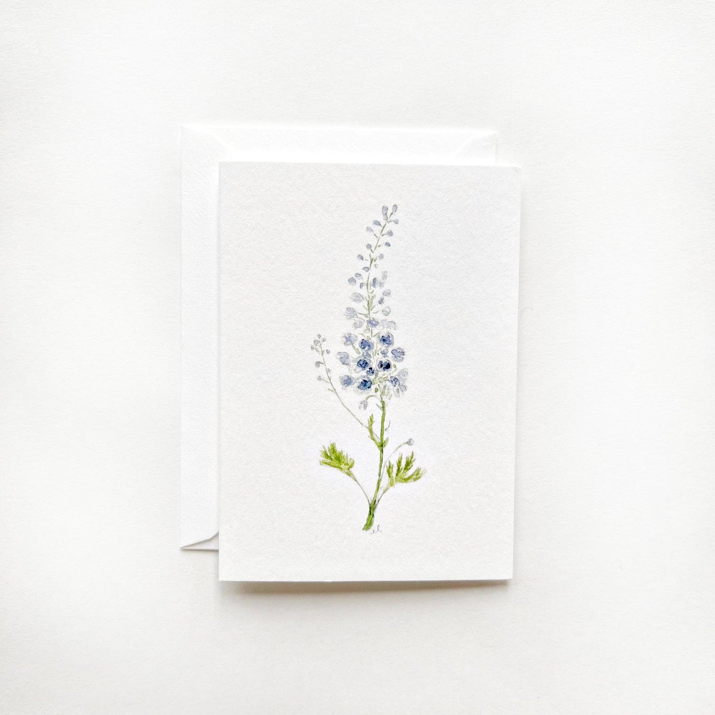 Delphinium mini notecard