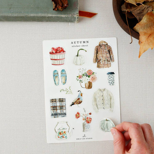 Autumn sticker sheets