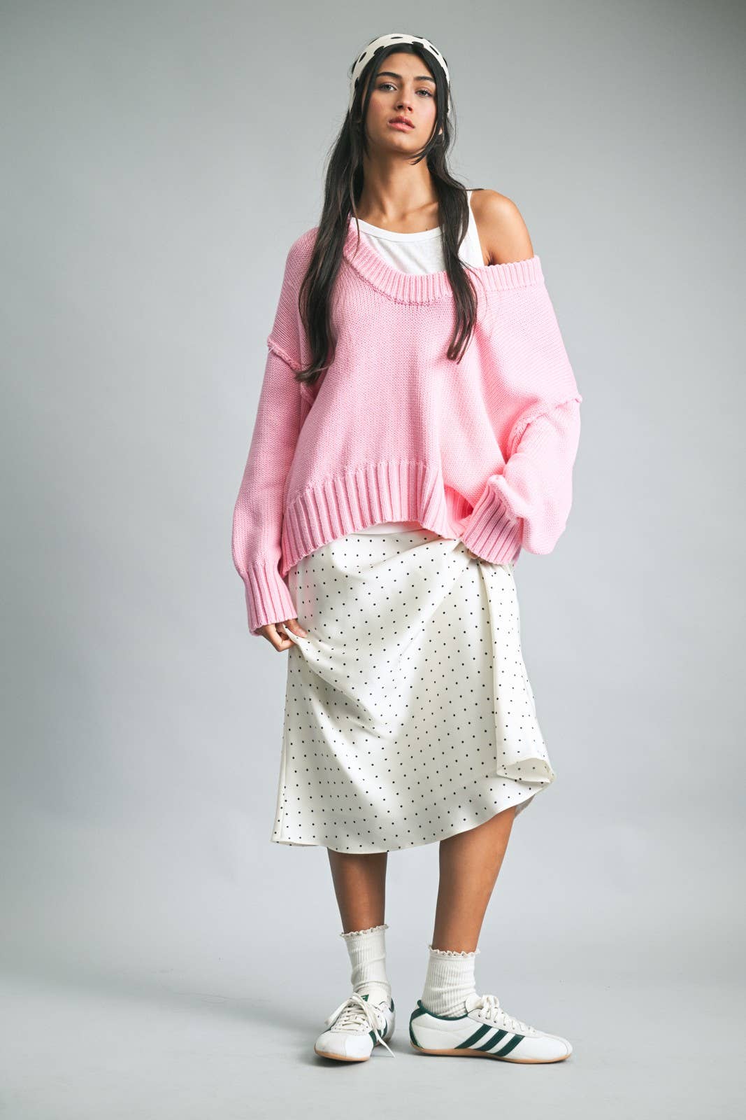 Strawberry Scoop Knit Sweater
