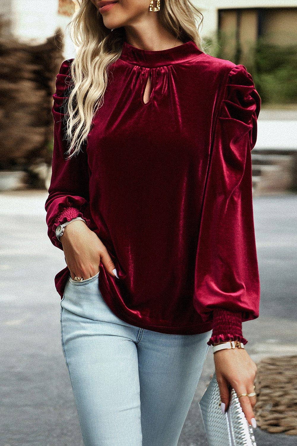 Heni Velvet Blouse