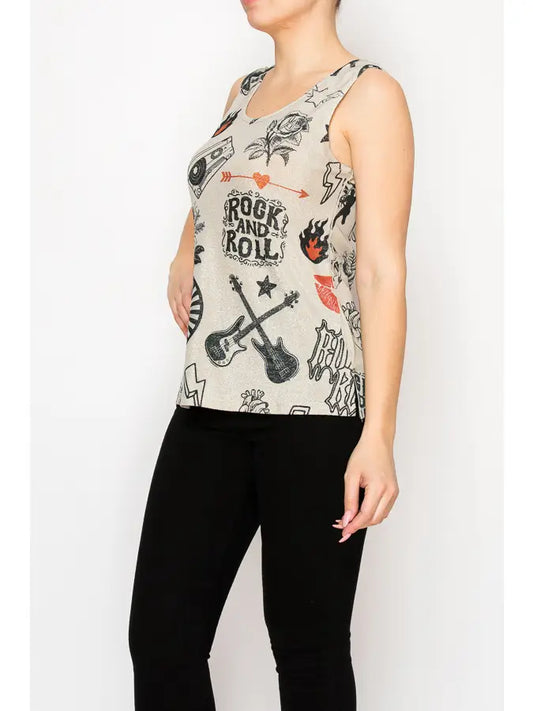 Rock & Roll Glitter Tank