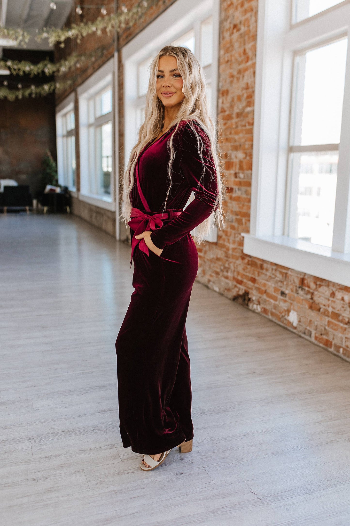 Finn Velvet Wide Leg Jumpsuit