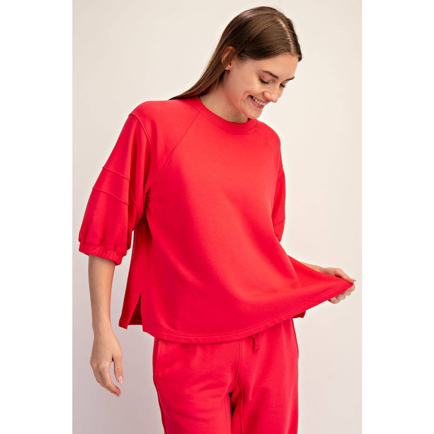 Candy Red French Tee