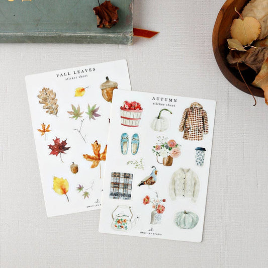 Autumn sticker sheets