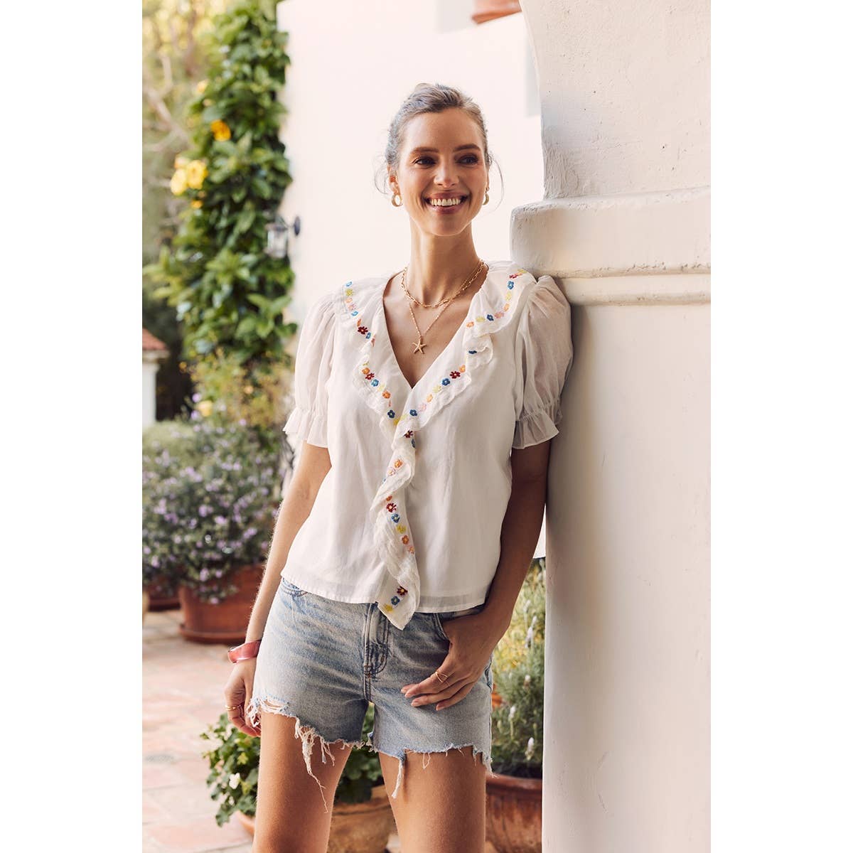Romantic Ruffle Blouse