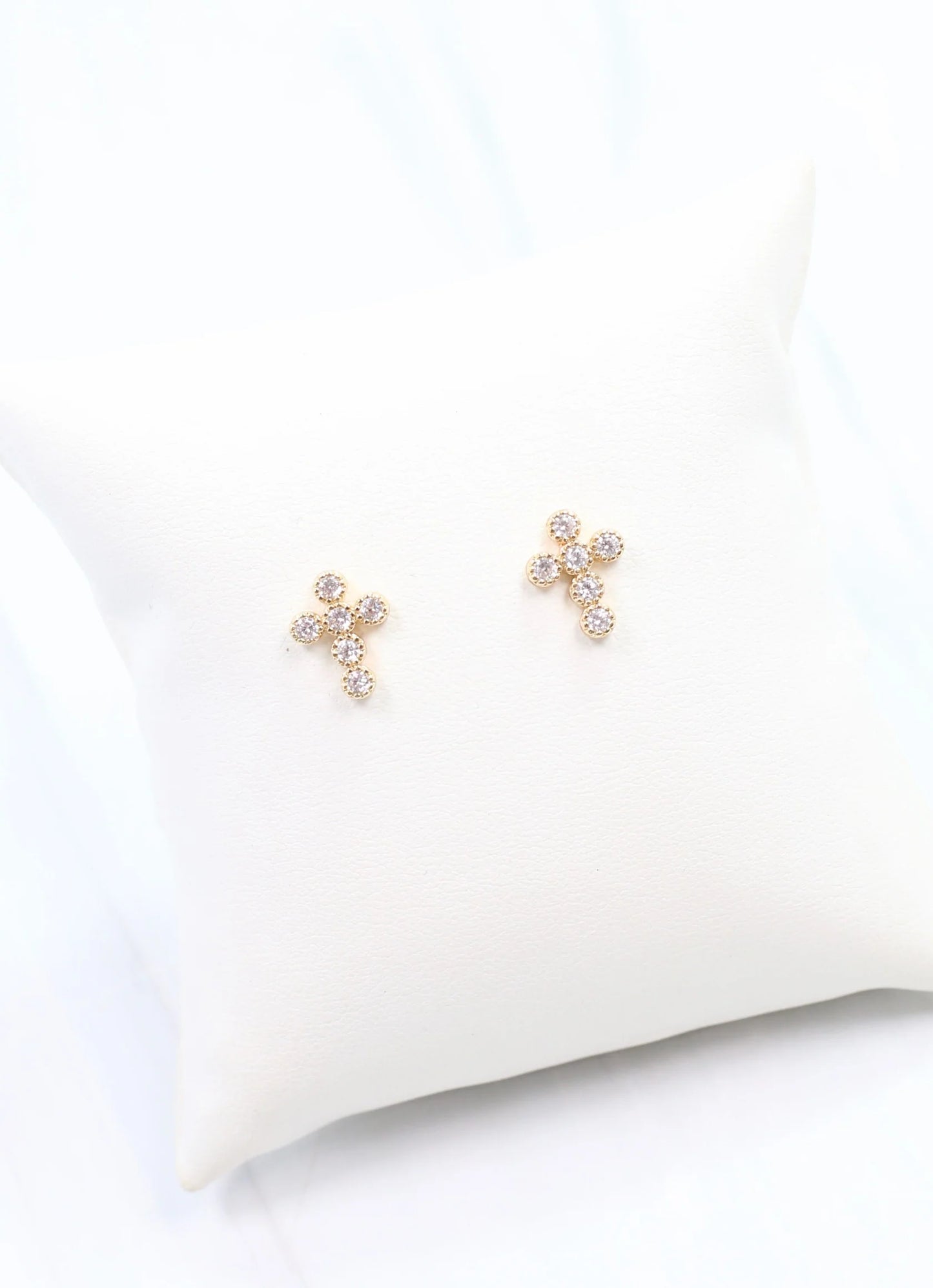 Francoise CZ Cross Earring