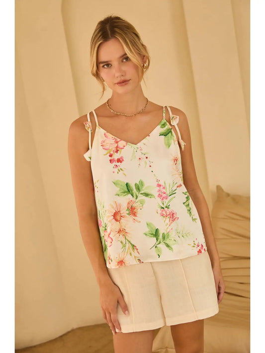 Floral Satin Cami