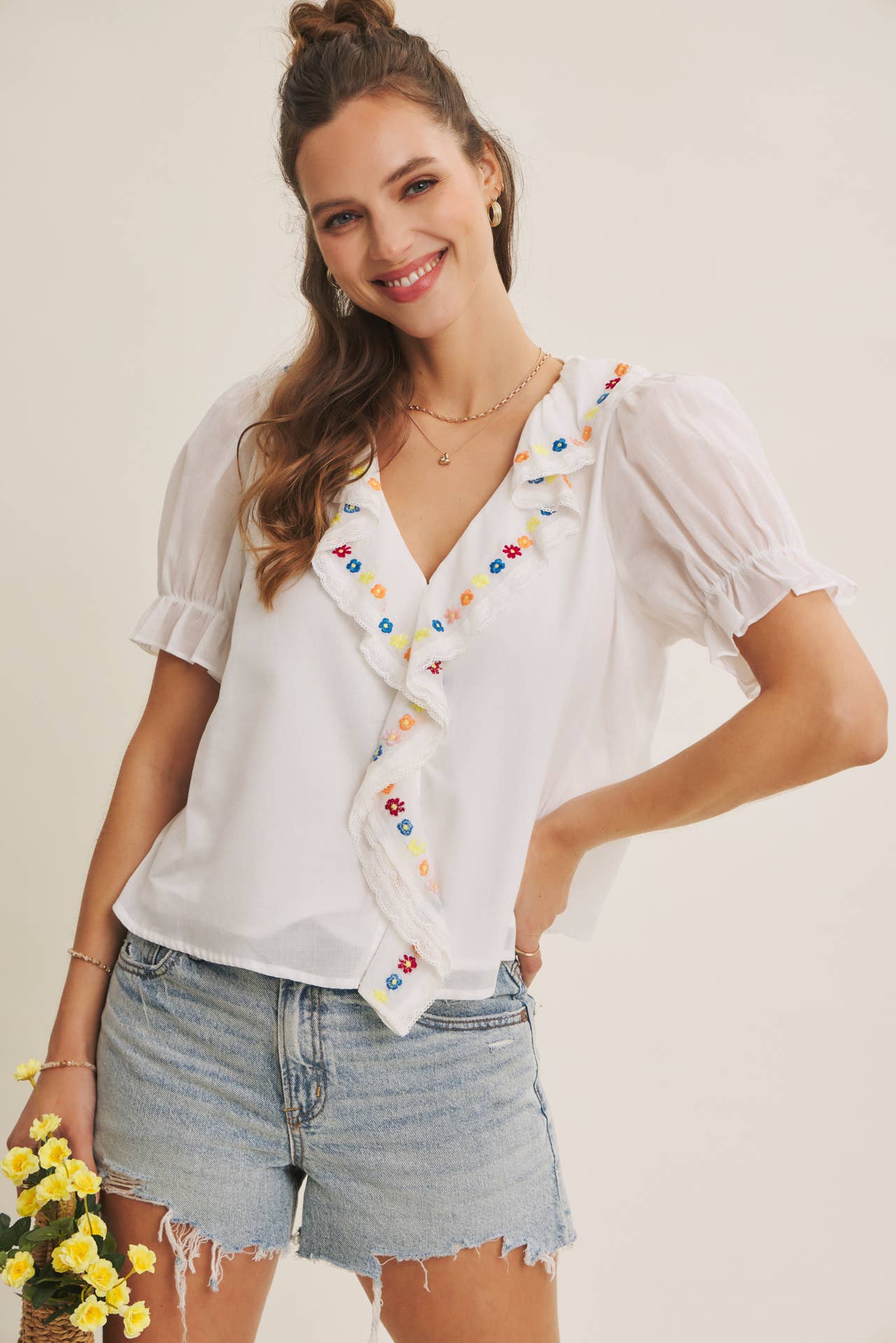 Romantic Ruffle Blouse