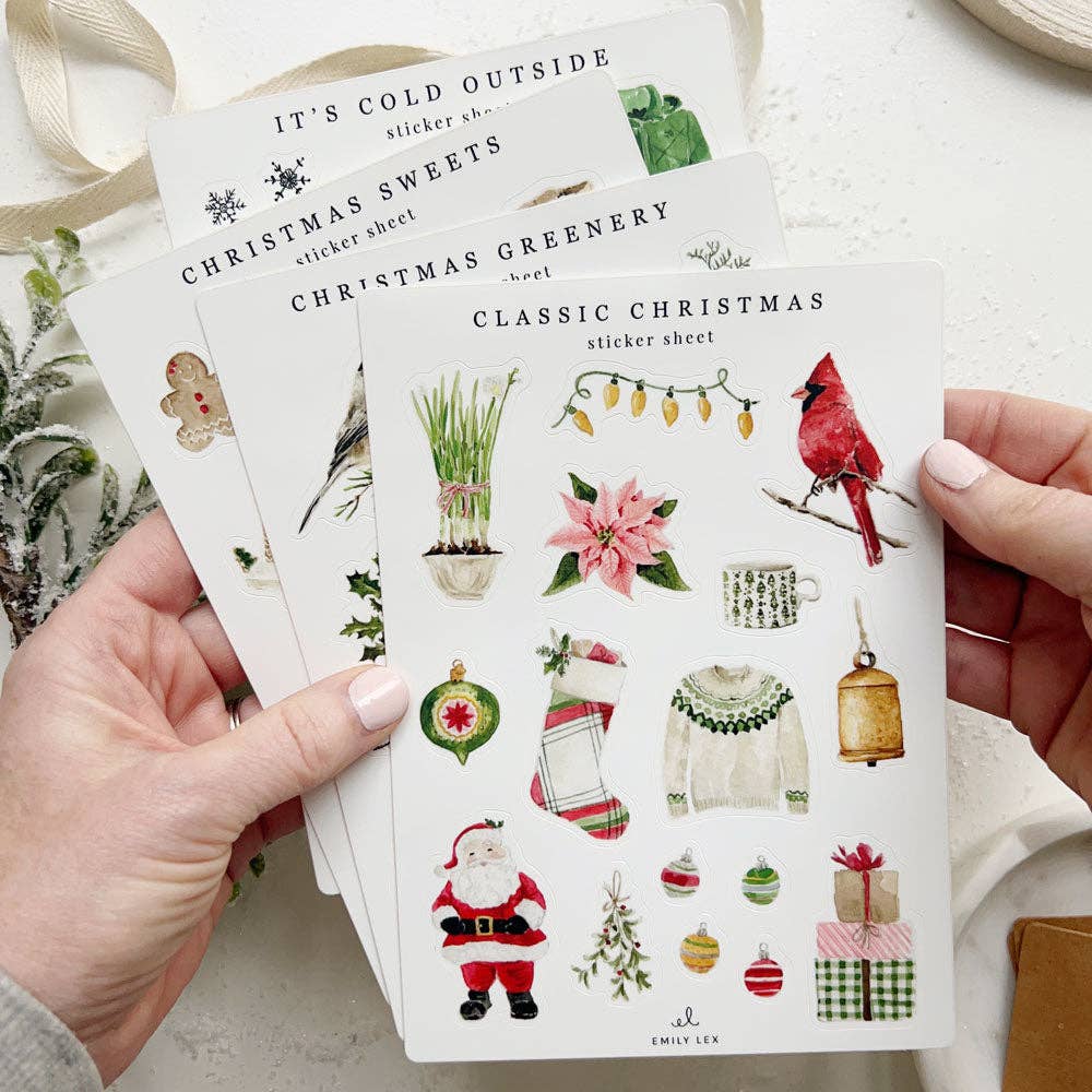 Christmas sticker sheets