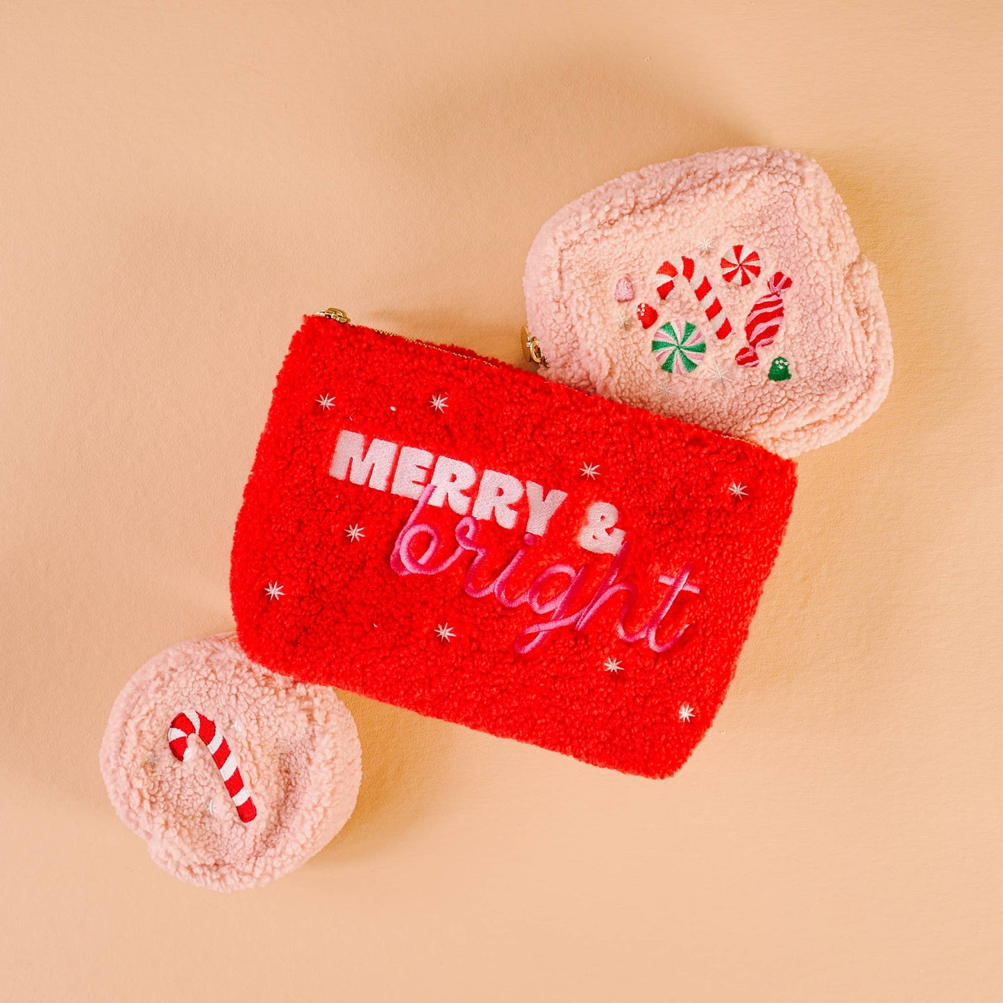 Merry & Bright Teddy Pouch