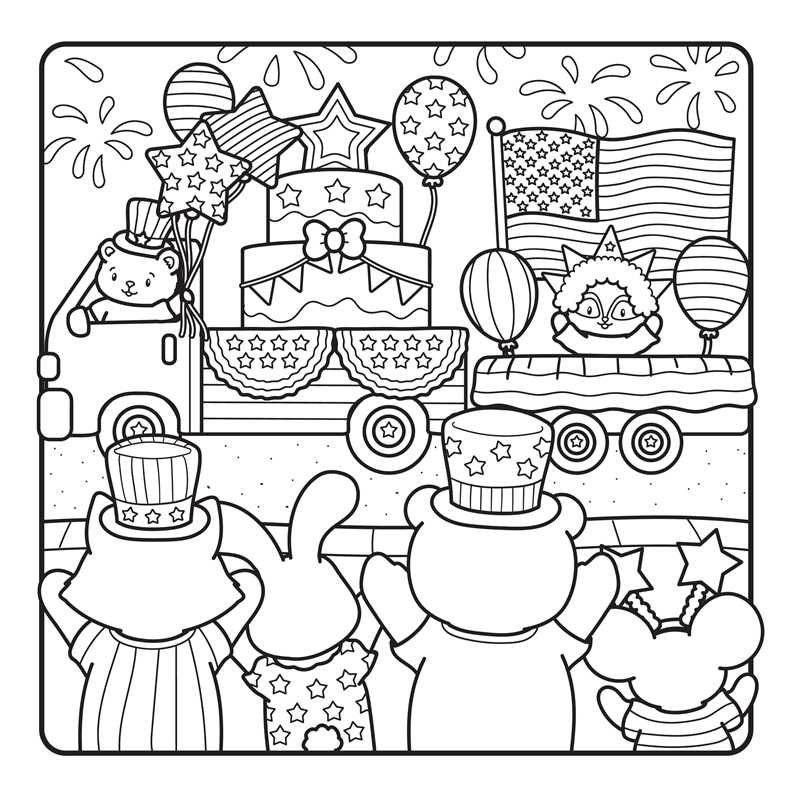 America the Beautiful Coloring Book