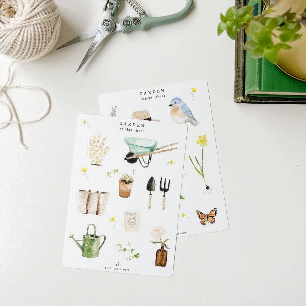 Garden sticker sheets