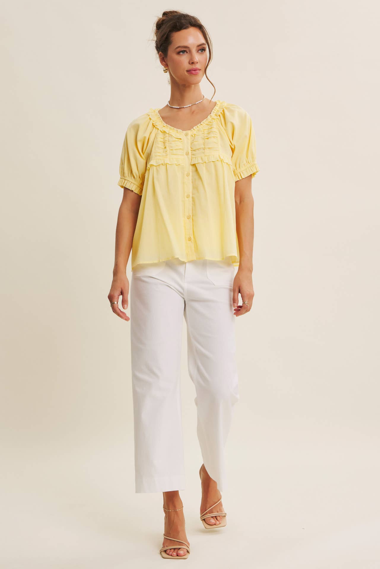 Delicate and Mellow Ruffle Blouse