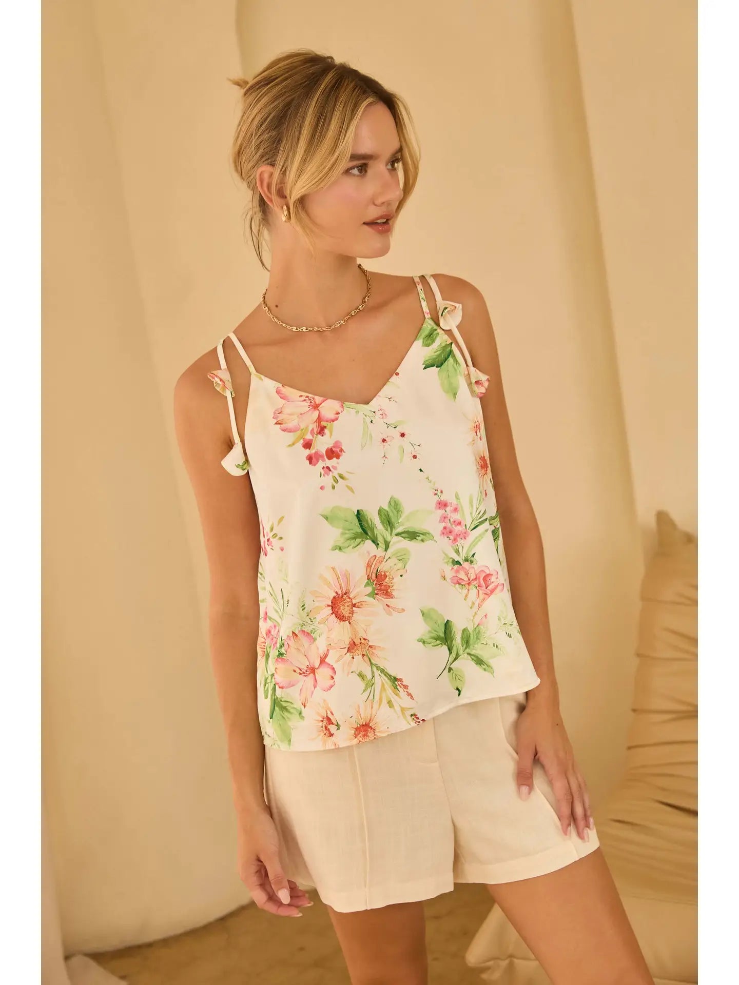 Floral Satin Cami
