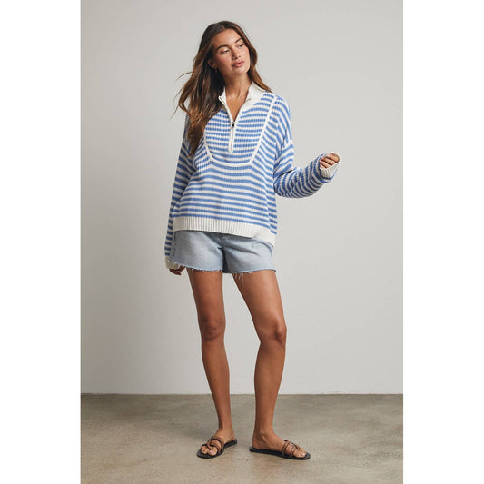 Coastal Striped Knitted Sweater