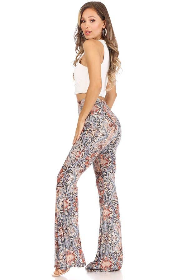 Aztec Wide Leg Flare Pant