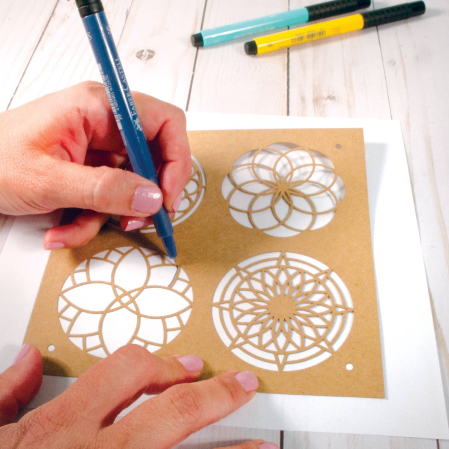 Mixed Media Stencils - Mandala