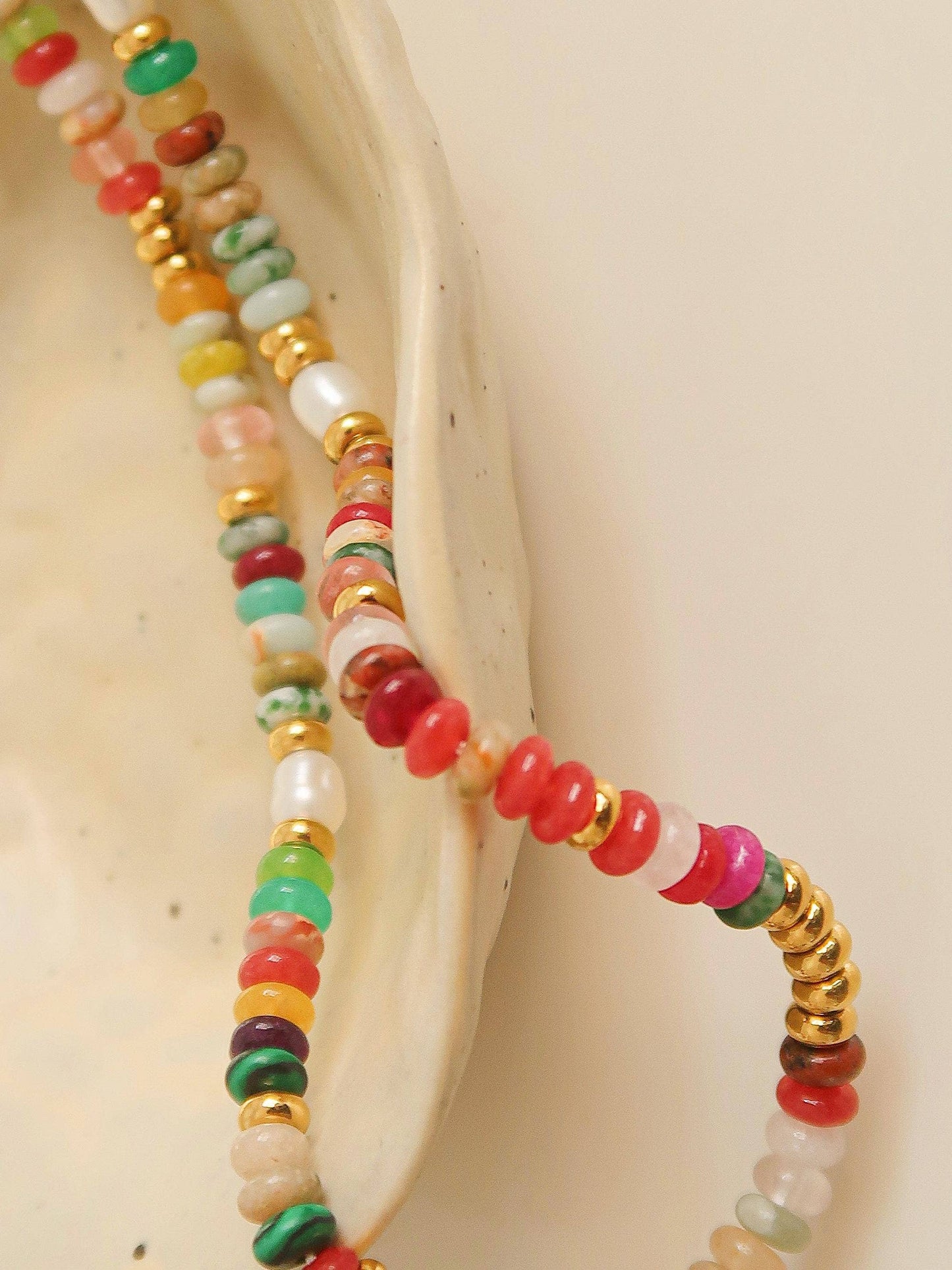 Sunny Boho Color Beaded Necklace