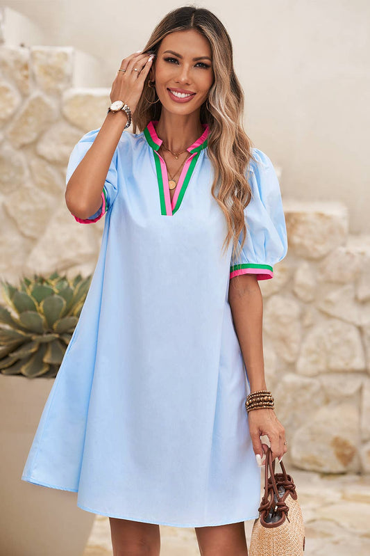 Louise's Striped Collard Dress