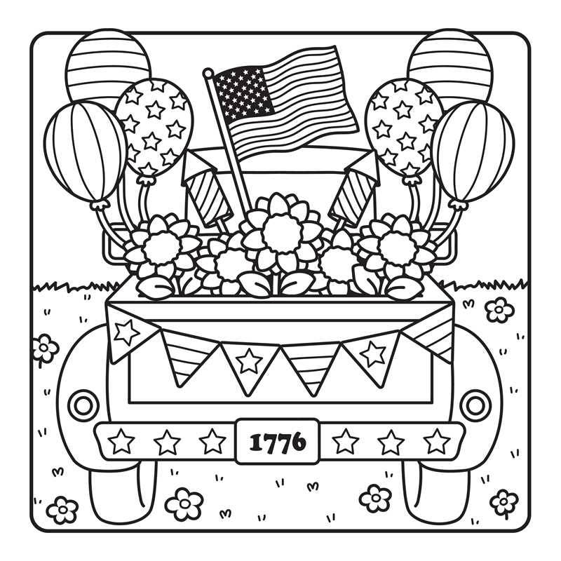 America the Beautiful Coloring Book