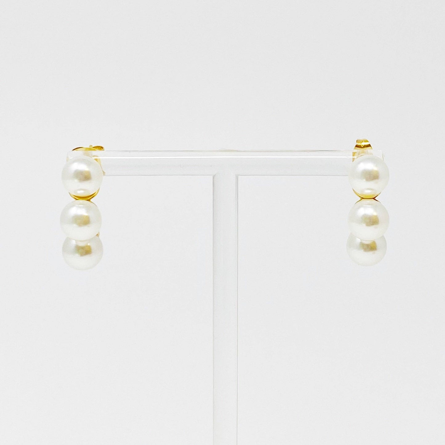 Andante Pearl Hoop Earrings