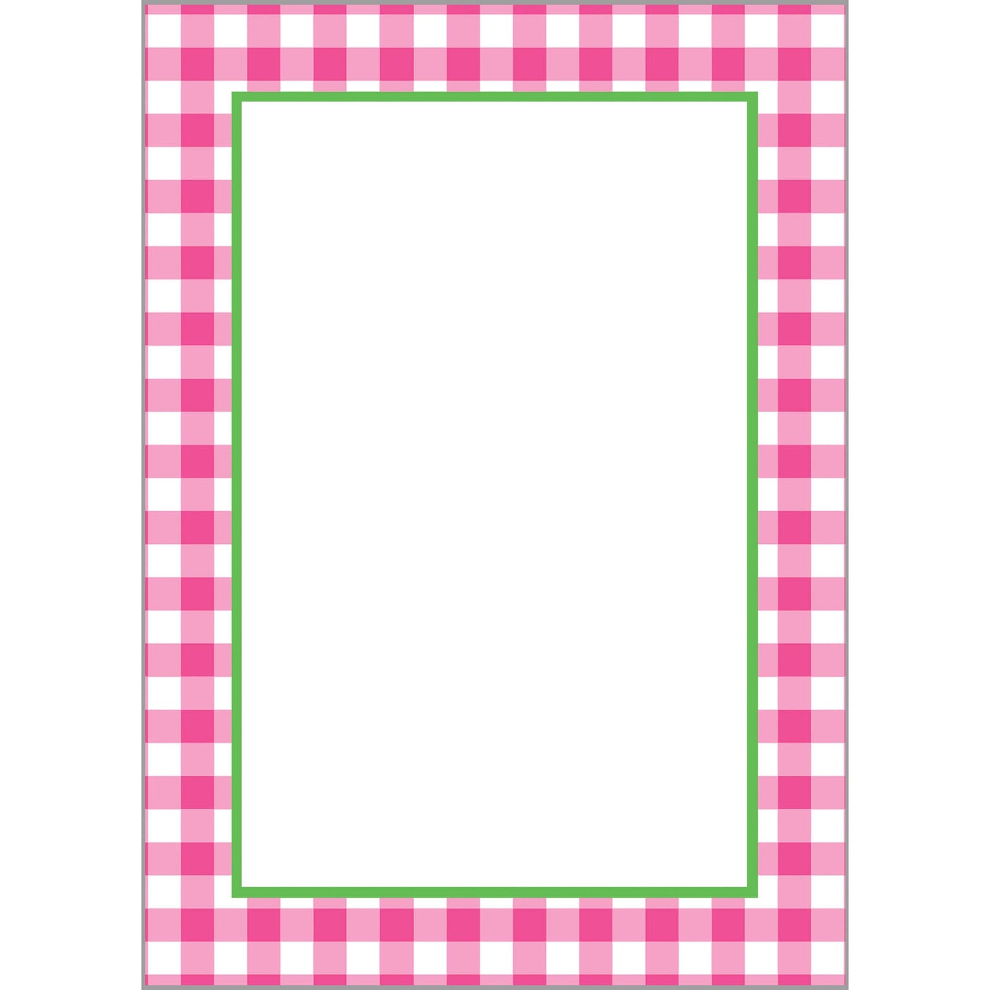 Hot Pink Gingham Check Notepad