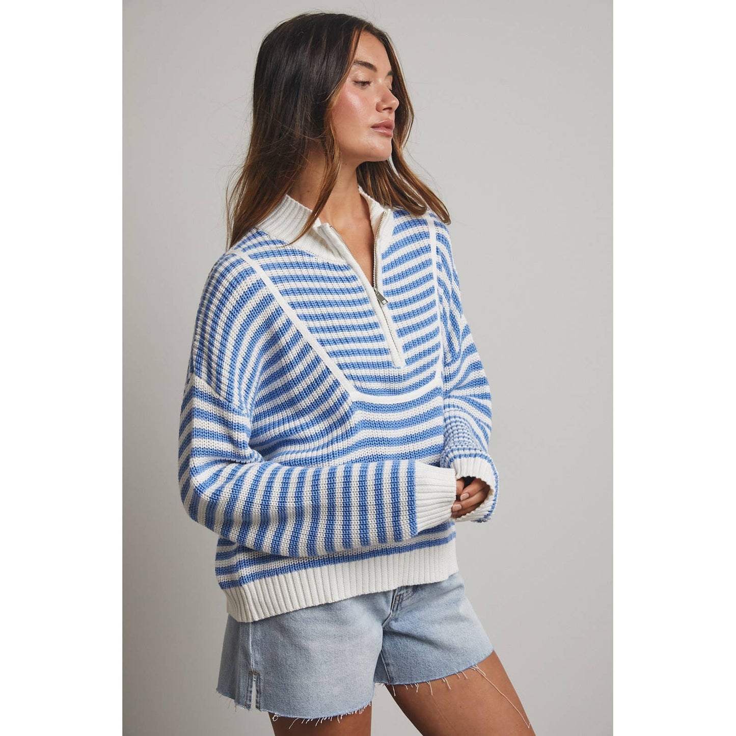 Coastal Striped Knitted Sweater