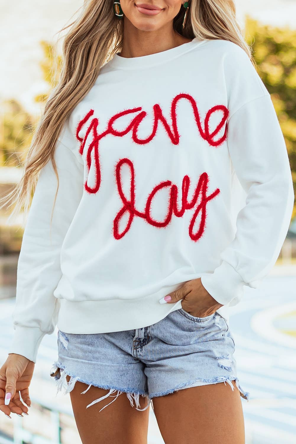 Game Day Drop Shoulder Sweatshirt