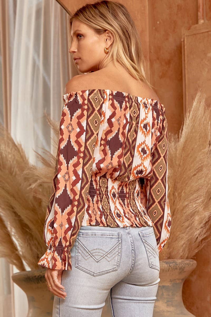 Aztec off the Shoulder