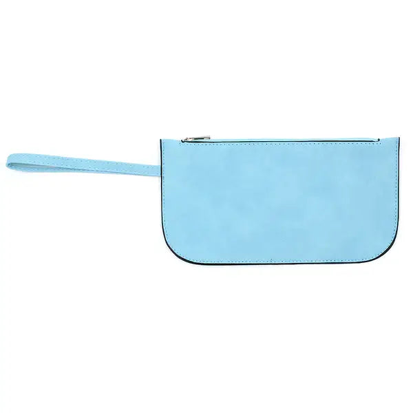 Faux Suede Wristlet