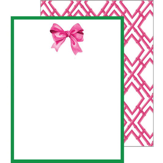 Sweet Pink Bow Notecard