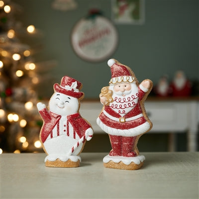 Gingerbread Santa & Snowman