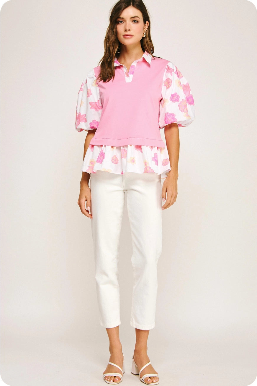 Kristen's Pink Top