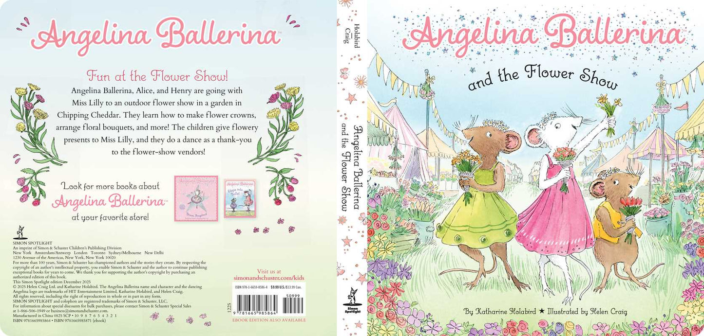 Angelina Ballerina and the Flower Show Book by Katharine Holabird