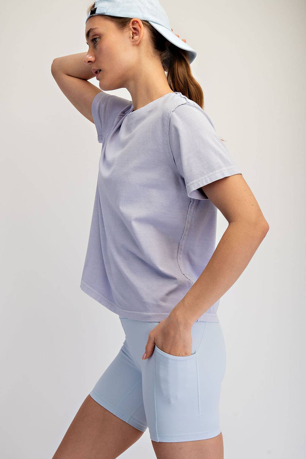 Pigment Washed Cotton Tee