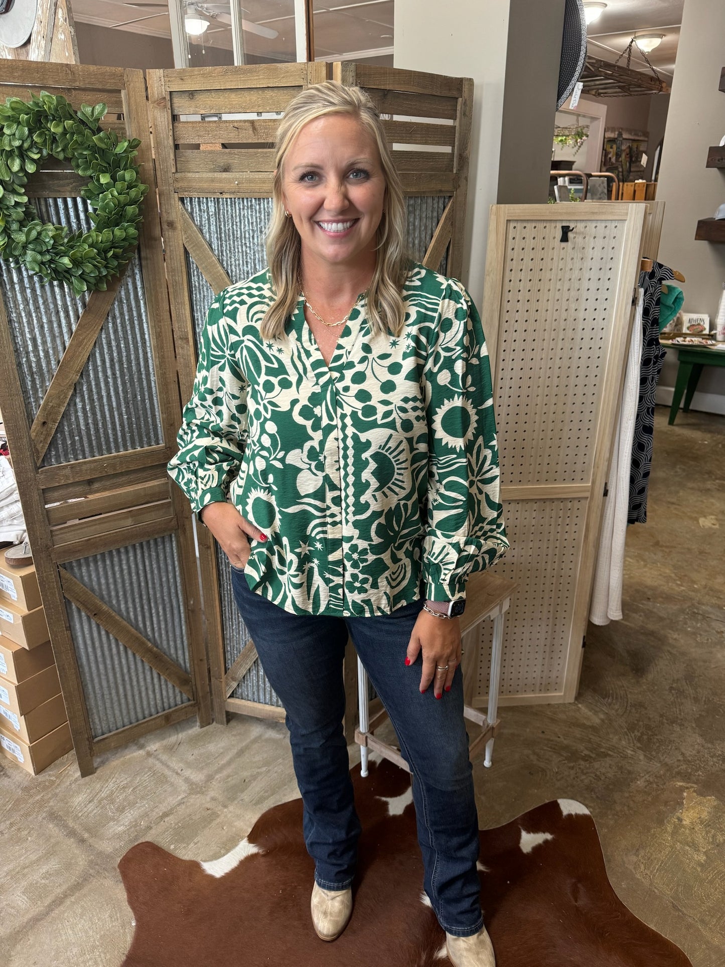 Sammy's Tropical Print Blouse