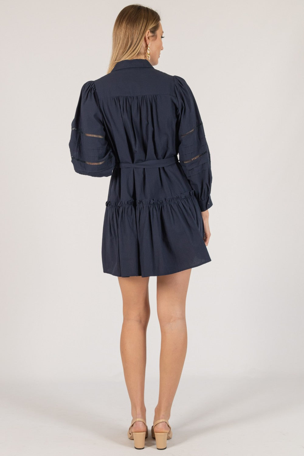 Poplin Eyelet Sweetheart Dress