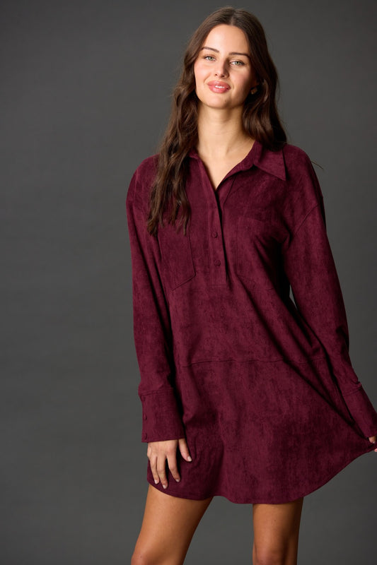 Morticia's Suede Dress