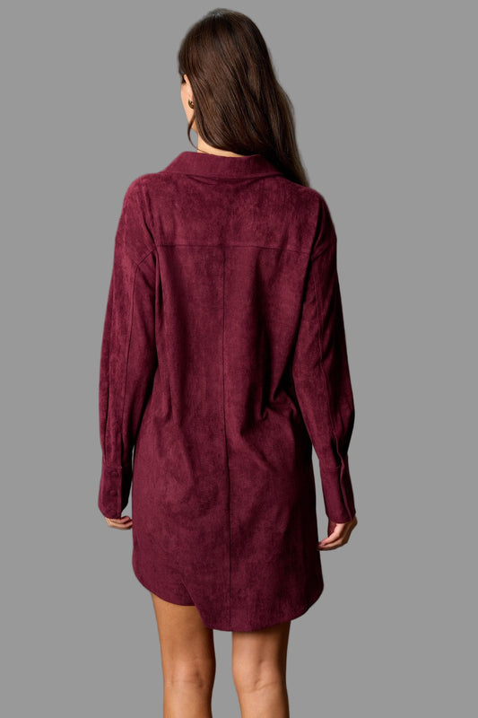 Morticia's Suede Dress