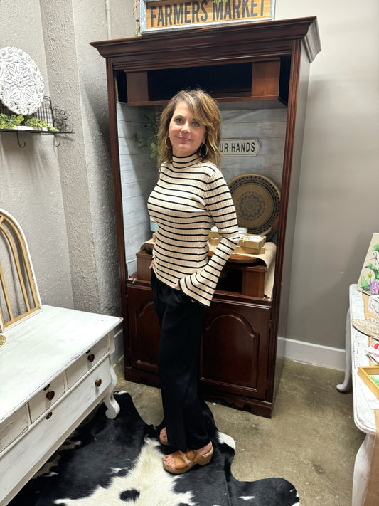 Courtney's Fall Striped Knit Top