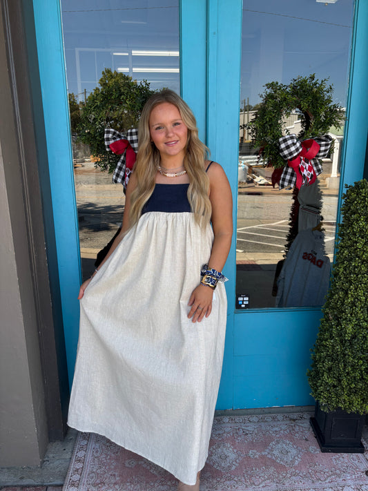 Jackie's Linen Maxi Dress