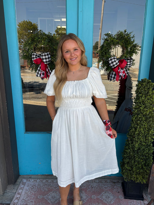Andi's Open Back Tie Dress